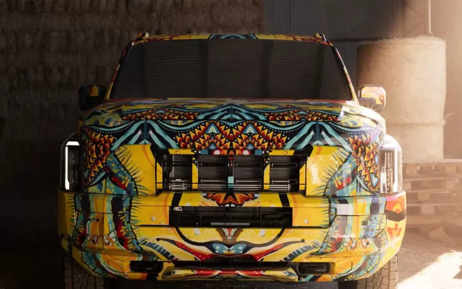 Kia presenta un camuflaje único para la próxima Kia Tasman, fusionando arte y aventura en un diseño inspirado en Tasmania.