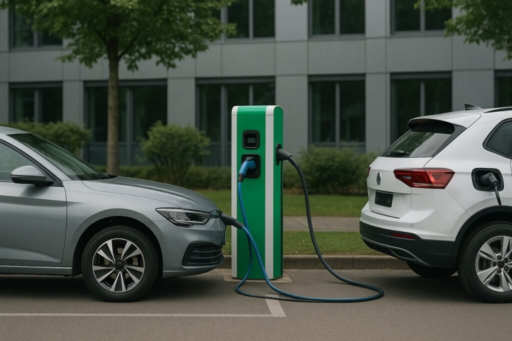 Flota de vehículos eléctricos impulsada por renting en Ecuador