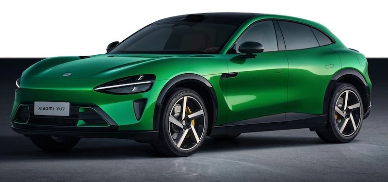 SUV eléctrico Xiaomi YU7 en su presentación oficial en China, 2025