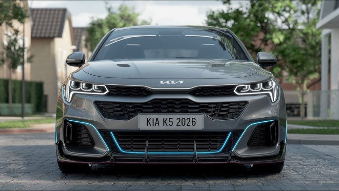 Kia K5 2026 en color gris