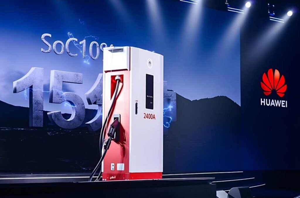 Primera estación de carga de 100 MW de Huawei para camiones eléctricos en Beichuan.