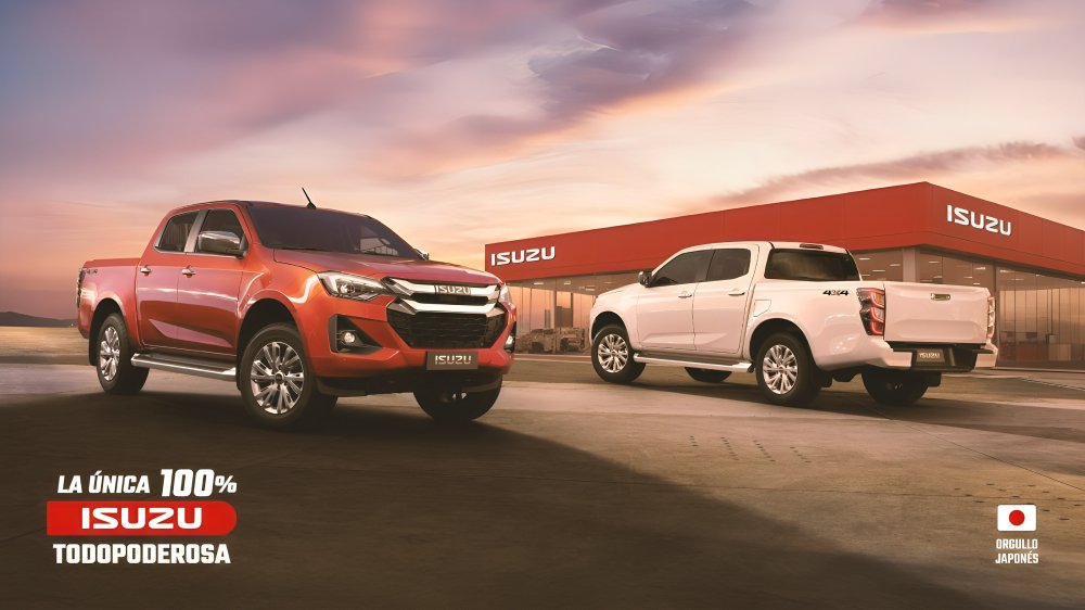 Camioneta Isuzu Pickup Truck con sistemas de seguridad avanzada para familia y negocio en carretera ecuatoriana