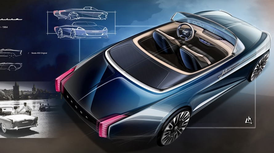 Skoda 1000 MBX Vision: el prototipo eléctrico que reinterpreta un ícono de 1960