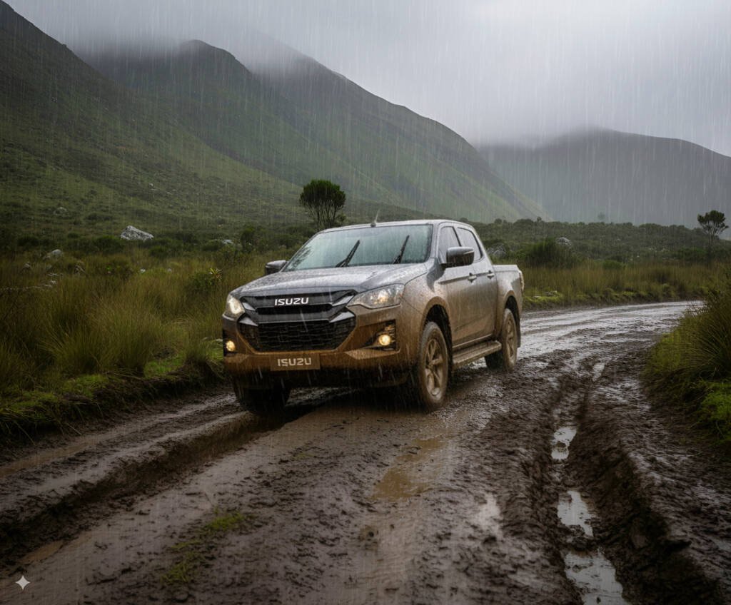 preparar tu Isuzu Pickup Truck para las lluvias