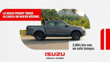 Isuzu alcanza récord en Malasia: 2.004 km con un solo tanque en su Pickup Truck
