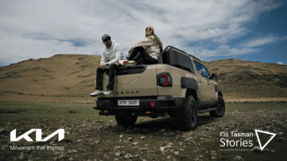 Kia Tasman recorriendo terrenos extremos en Latinoamérica durante el docuseries Kia Tasman Stories