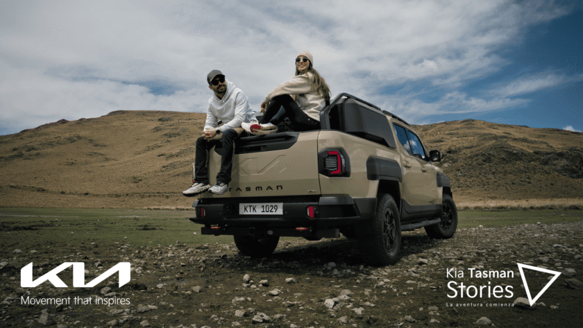 Kia Tasman recorriendo terrenos extremos en Latinoamérica durante el docuseries Kia Tasman Stories