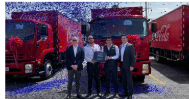 Corporación Proauto en Ecuador entrega nueva flota a Arca Continental