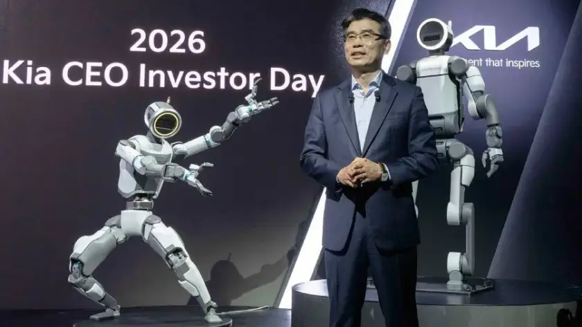 Infografía detallada sobre la estrategia de Kia Corporation a 2030 presentada en Seúl.