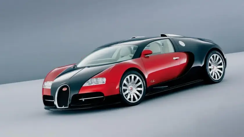 Collage con los cinco coches que sus marcas invirtieron cantidades ingentes de dinero: Lexus LFA, Volkswagen Phaeton, Toyota Supra A80, Lexus LS 400 y Bugatti Veyron