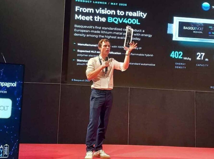 Presentación de la batería BQV400L de Basquevolt en Venecia, tecnología europea de alto rendimiento