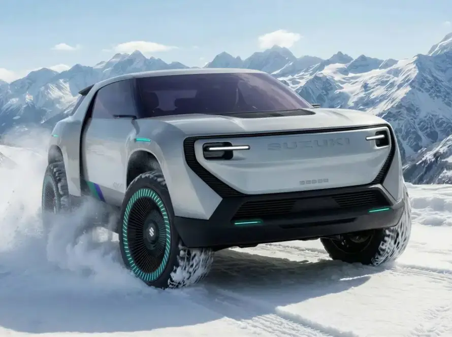 Vista frontal del Suzuki Jimny 2026, todoterreno compacto de diseño moderno y carácter 4x4