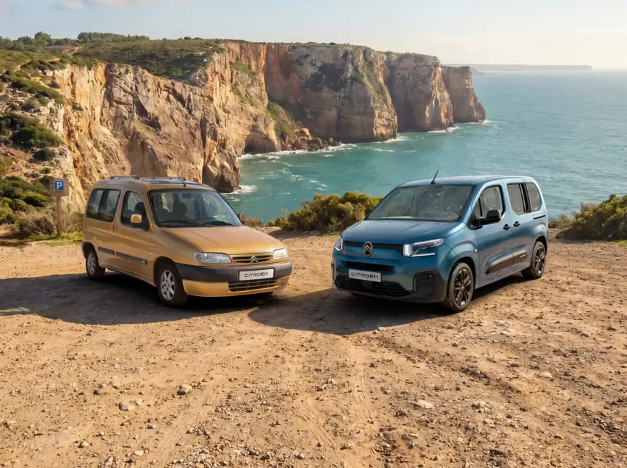 Edición especial Citroën Berlingo 30 años, vista exterior con insignia conmemorativa y diseño exclusivo
