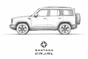 Vista del Santana Cajal, vehículo 4×4 desarrollado sobre la base del Baic BJ40 en España