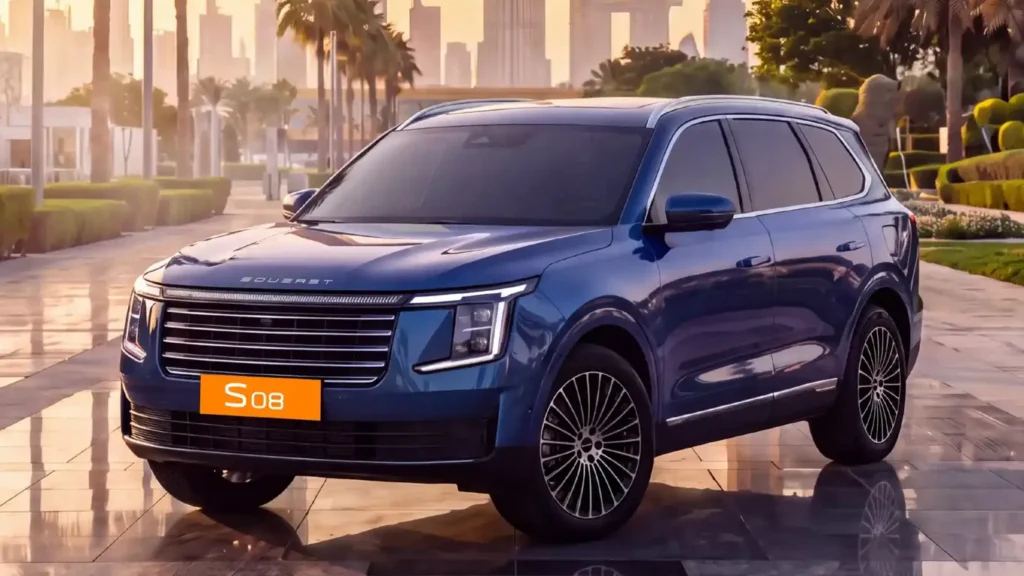 Presentación oficial del nuevo SUV SOUEAST S08 Luxury en el mercado de Medio Oriente.