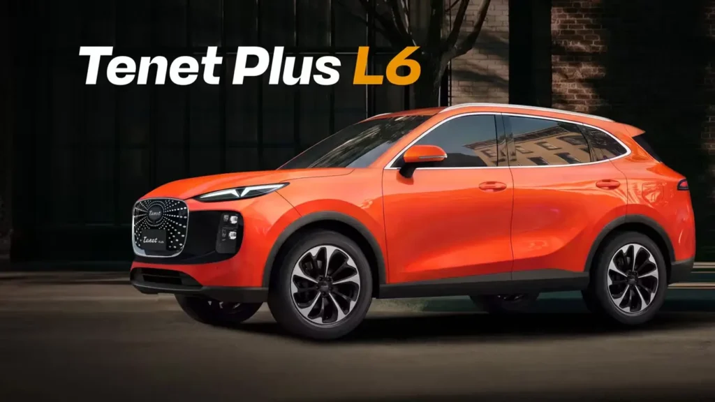 Presentación exterior y diseño del crossover Tenet Plus L6 para el mercado internacional.