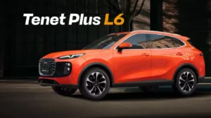 Presentación exterior y diseño del crossover Tenet Plus L6 para el mercado internacional.