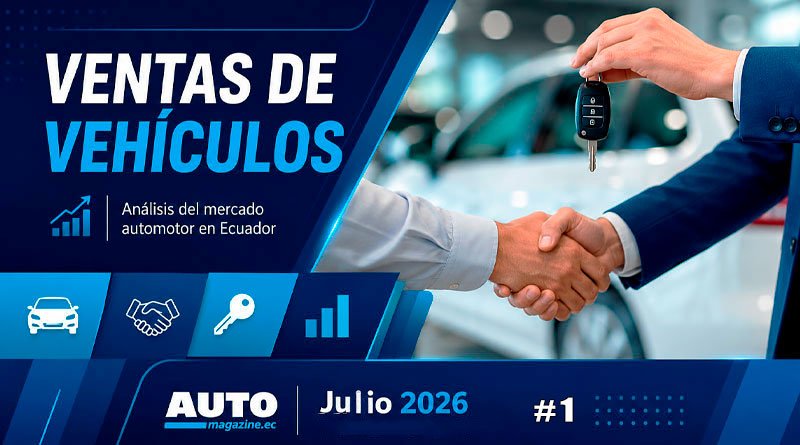 Exhibición de vehículos nuevos representando el dinamismo del mercado automotor ecuatoriano en 2026.