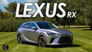 Vehiculo SUV japones de lujo captado frontalmente durante la prueba del Lexus RX 2026