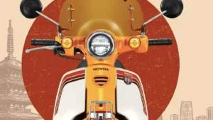 Motocicleta Honda Super Cub Tokyo 80s edición limitada en color retro