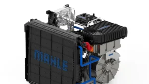 Esquema y unidad técnica del generador Range Extender de Mahle para camiones pesados
