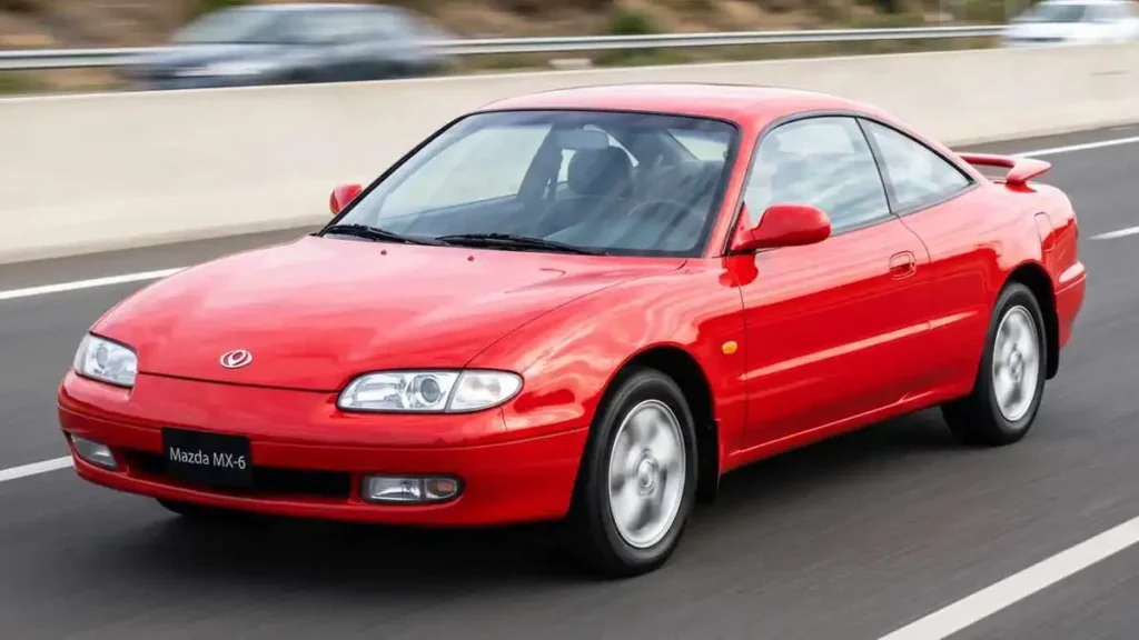 Prototipo deportivo Mazda MX-6e con silueta aerodinámica y propulsión eléctrica