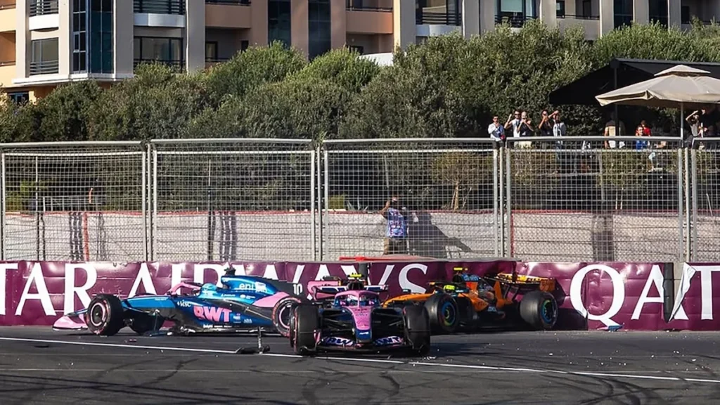 Franco Colapinto en el paddock de la Fórmula 1