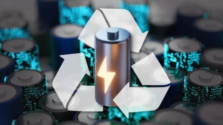 Investigador analizando estructura de celdas de litio en microscopio electrónico de laboratorio