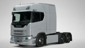Camión eléctrico Scania con nueva configuración de baterías