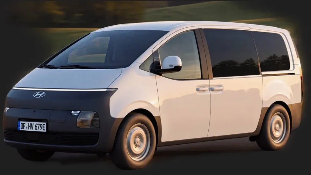 Furgoneta comercial Hyundai STARIA Cargo eléctrica de diseño futurista