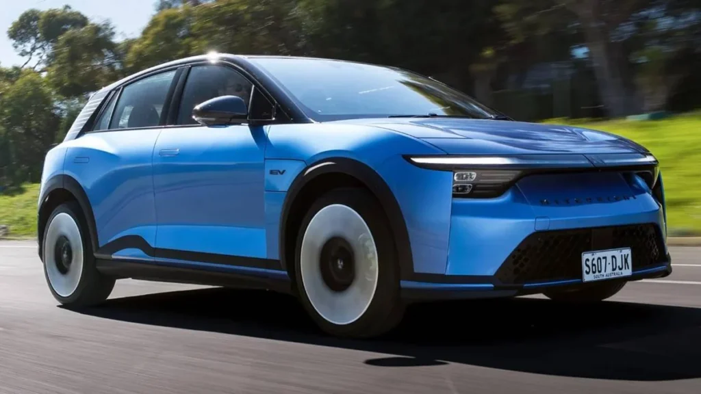 Frontal agresivo del nuevo Mitsubishi ASX VR-E eléctrico de alto rendimiento
